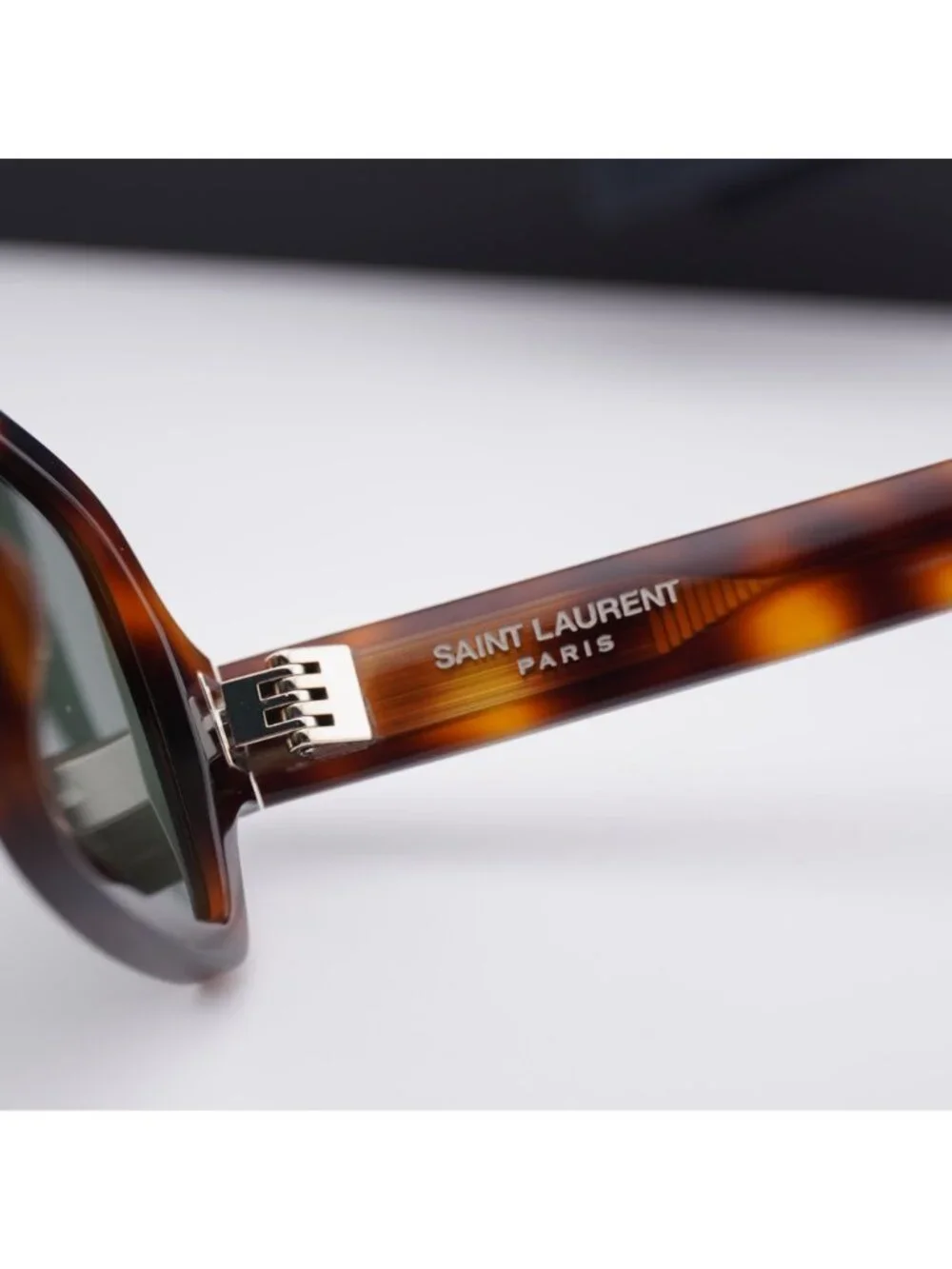 Saint Laurent SL720 003 Rectangle Sunglasses - Havana / Grey